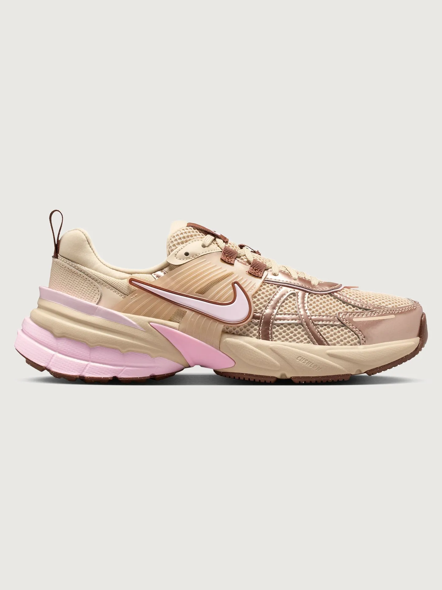 Nike V2k Run - Sanddrift/Pink Foam sold by Carbon38