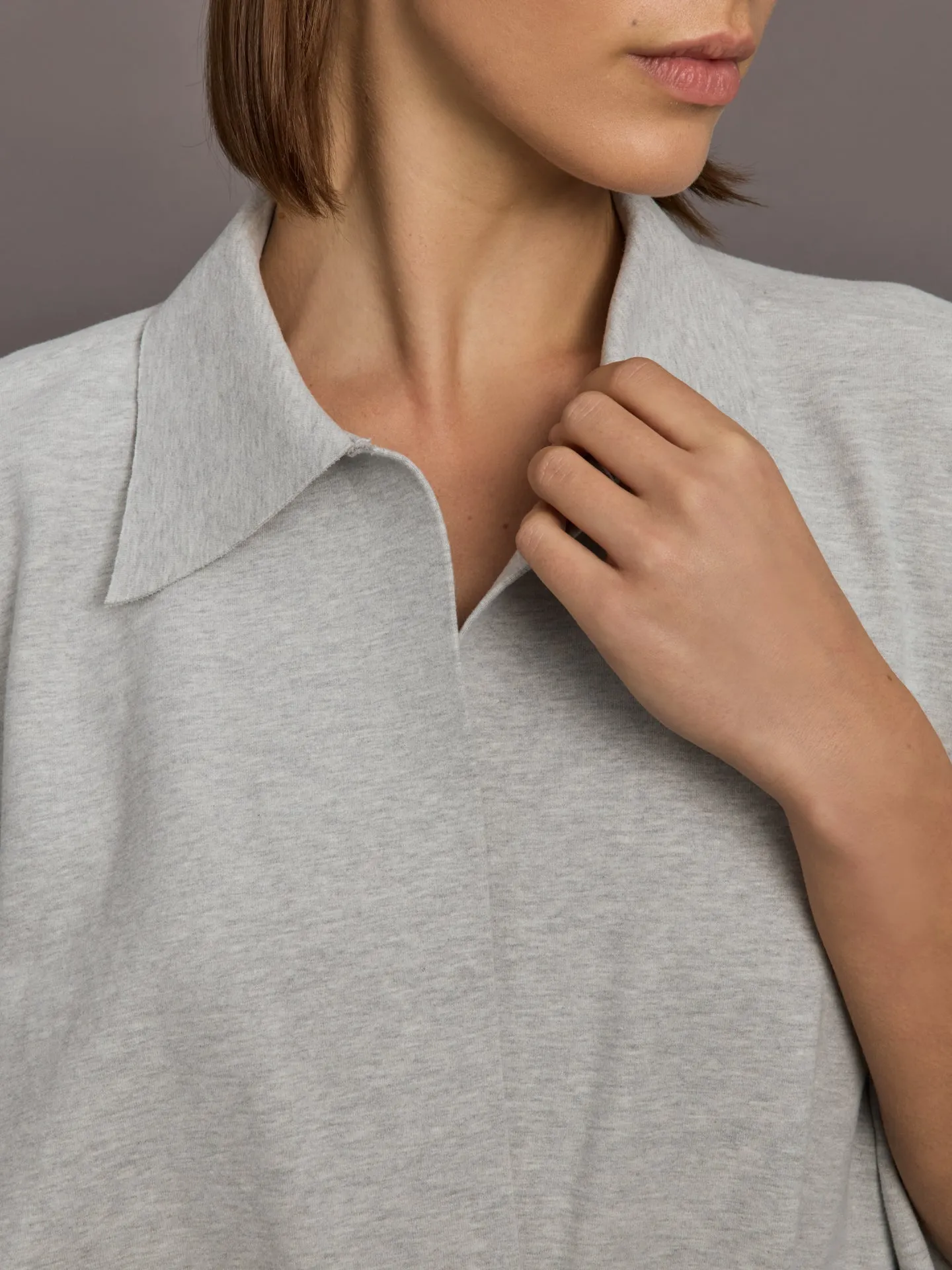 Super OS Sleeveless BF NK Shirt Bodysuit - Light Heather Grey sold by Carbon38 product image thumbnail 5