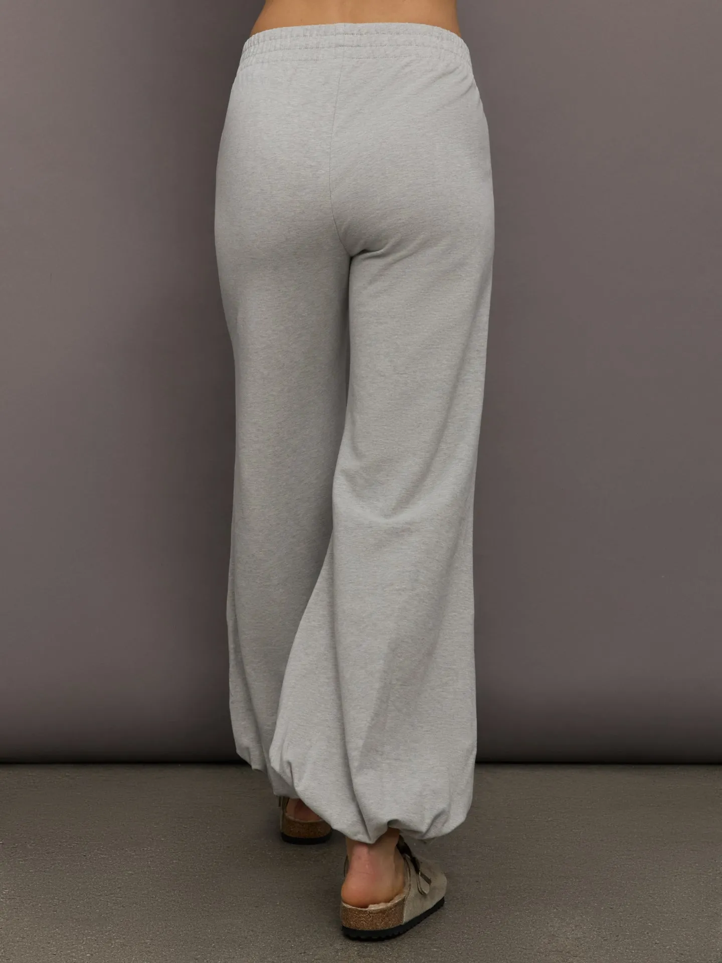 Boyfriend Puff Jog Pant - Light Heather Grey sold by Carbon38 product image thumbnail 4
