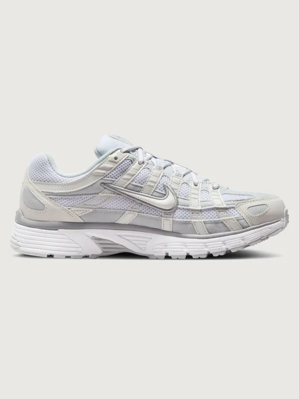 Nike P-6000 - Mtlc Summit White/White-Pure Platinum sold by Carbon38