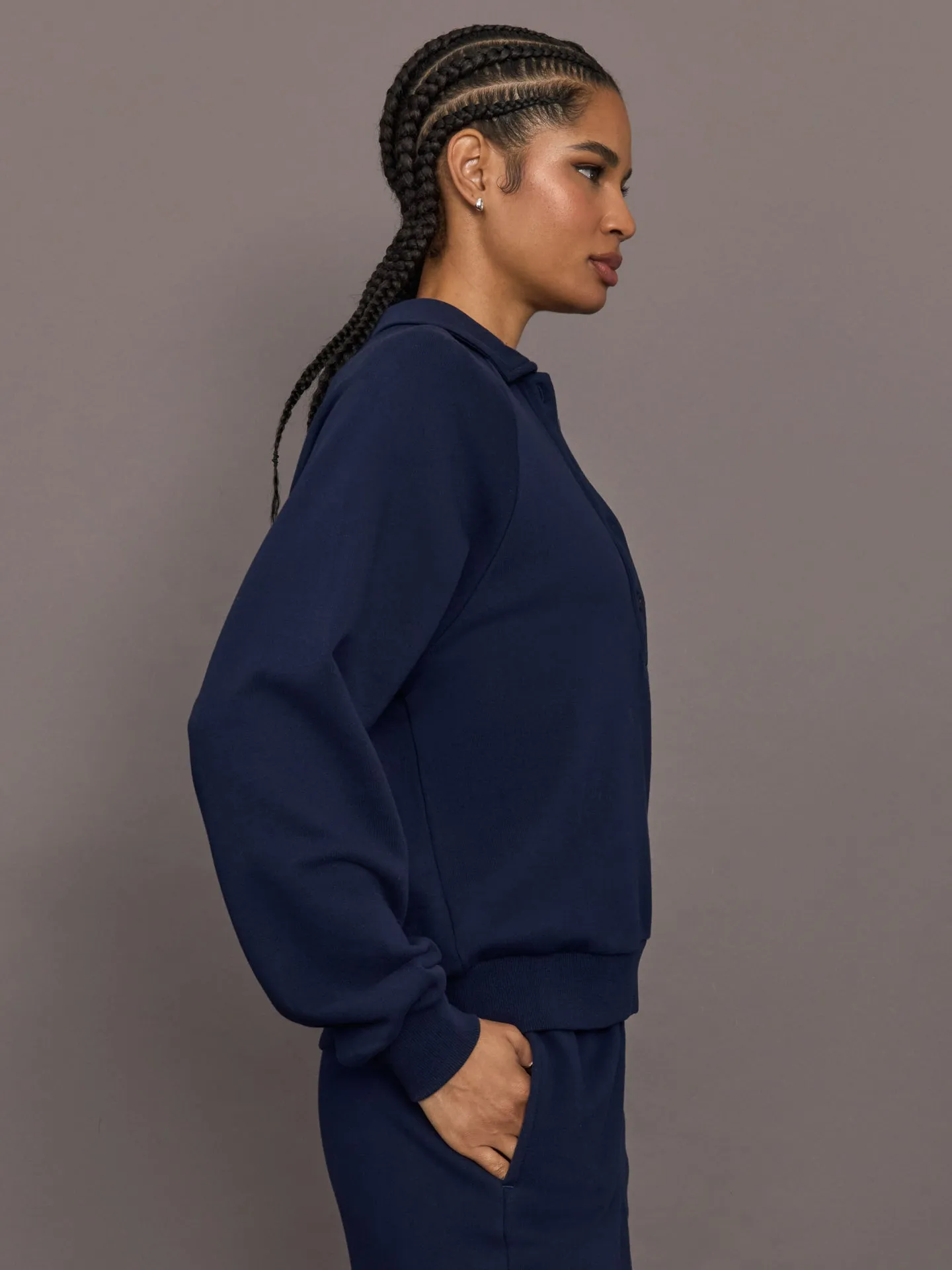 Collared Elle Polo - Navy sold by Carbon38 product image thumbnail 3