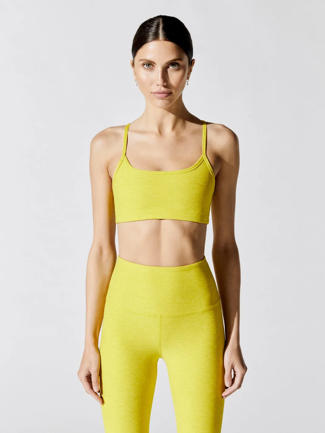 Spacedye Slim Racerback Bra - Lemon Citron sold by Carbon38