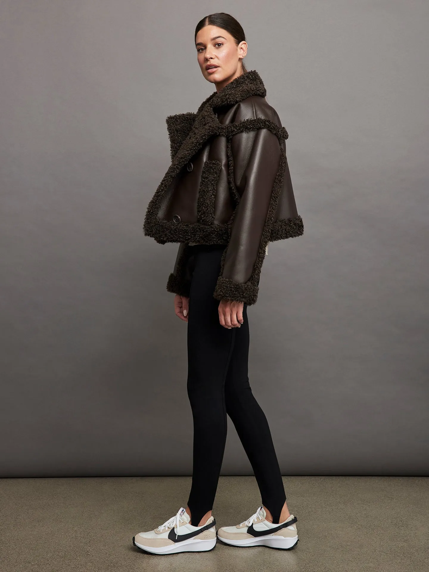 Kristy Jacket - Dark Brown/Dark Brown sold by Carbon38 product image thumbnail 4