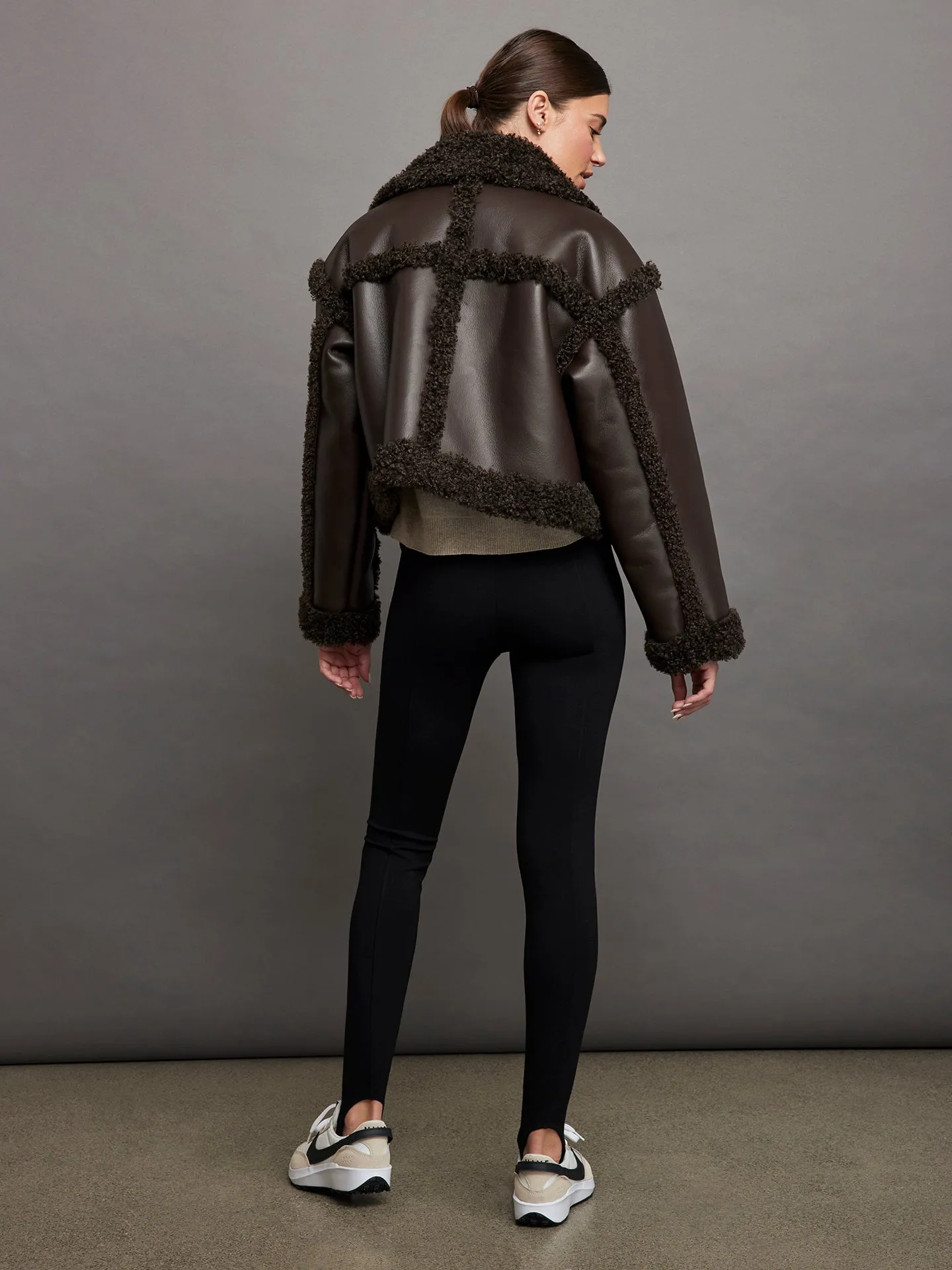 Kristy Jacket - Dark Brown/Dark Brown sold by Carbon38 product image thumbnail 5
