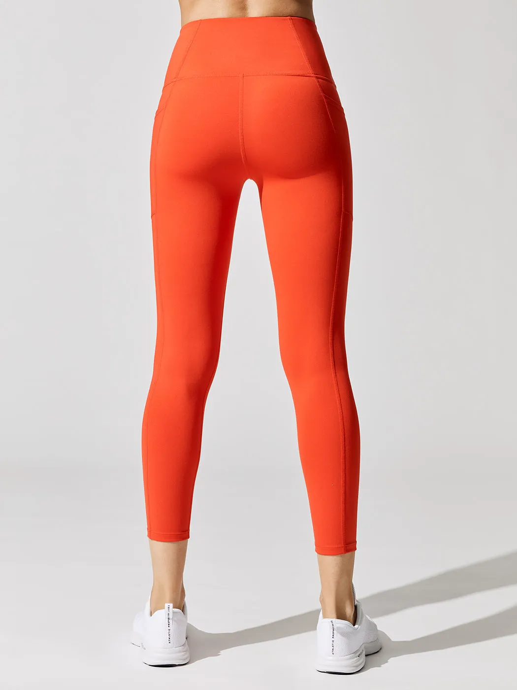 High Rise 7/8 Legging With Pockets in Cloud Compression - Fire sold by Carbon38 product image thumbnail 4