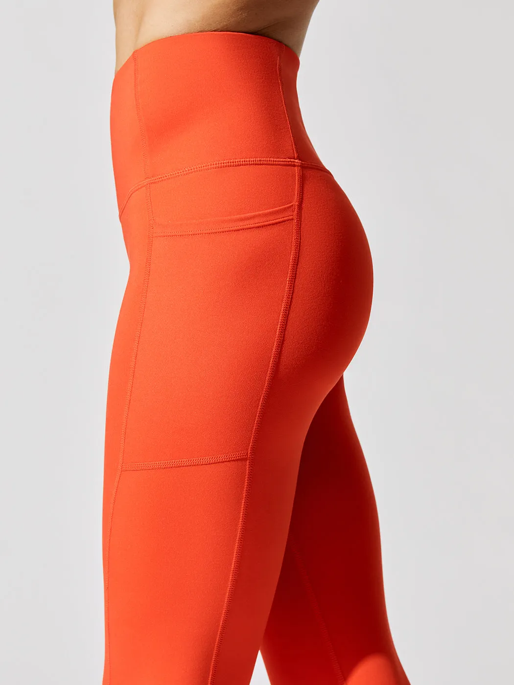 High Rise 7/8 Legging With Pockets in Cloud Compression - Fire sold by Carbon38 product image thumbnail 5