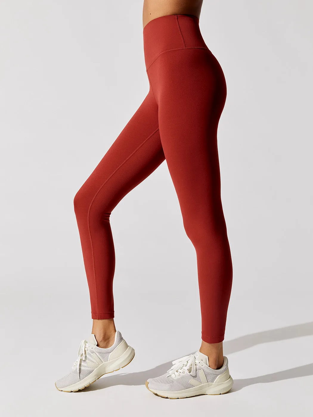 High Rise Full-length Legging In Diamond Compression - Rum Wine sold by Carbon38 product image thumbnail 4