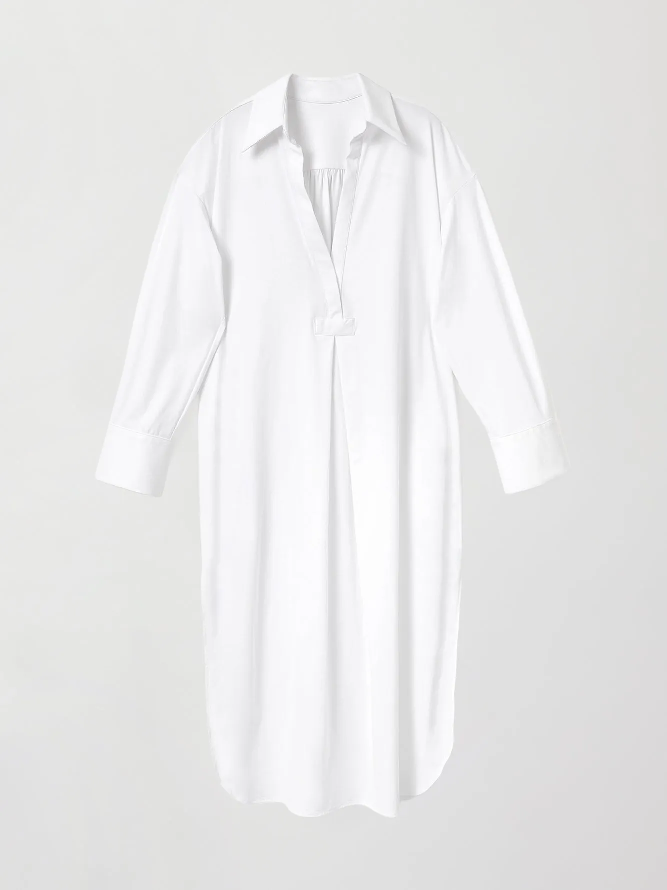 Tropez Oversized Shirt Dress - White sold by Carbon38 product image thumbnail 5