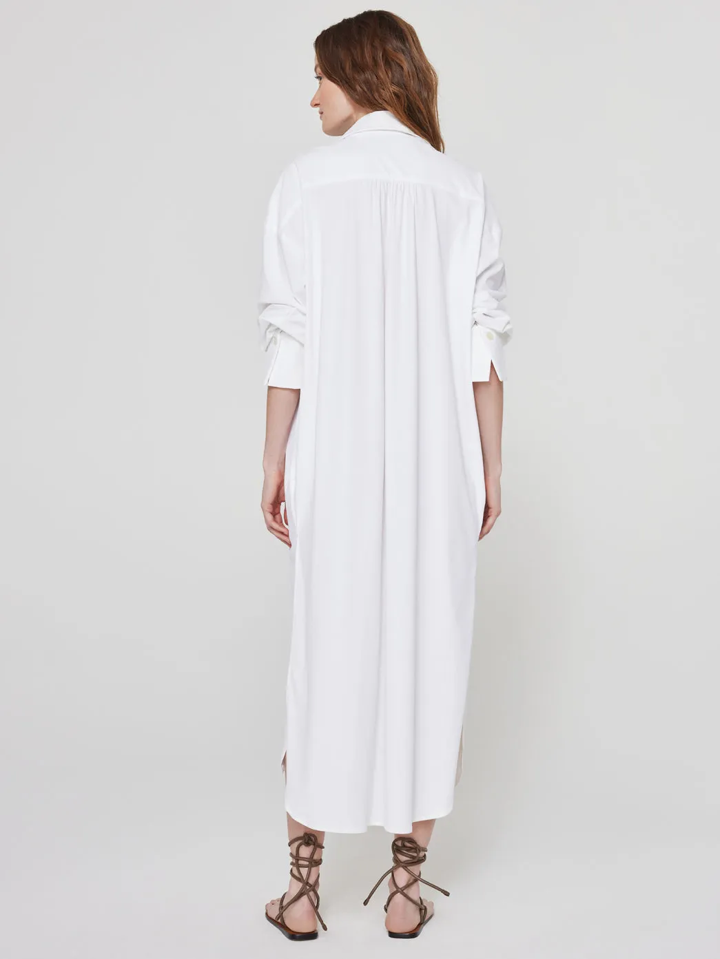 Tropez Oversized Shirt Dress - White sold by Carbon38 product image thumbnail 2
