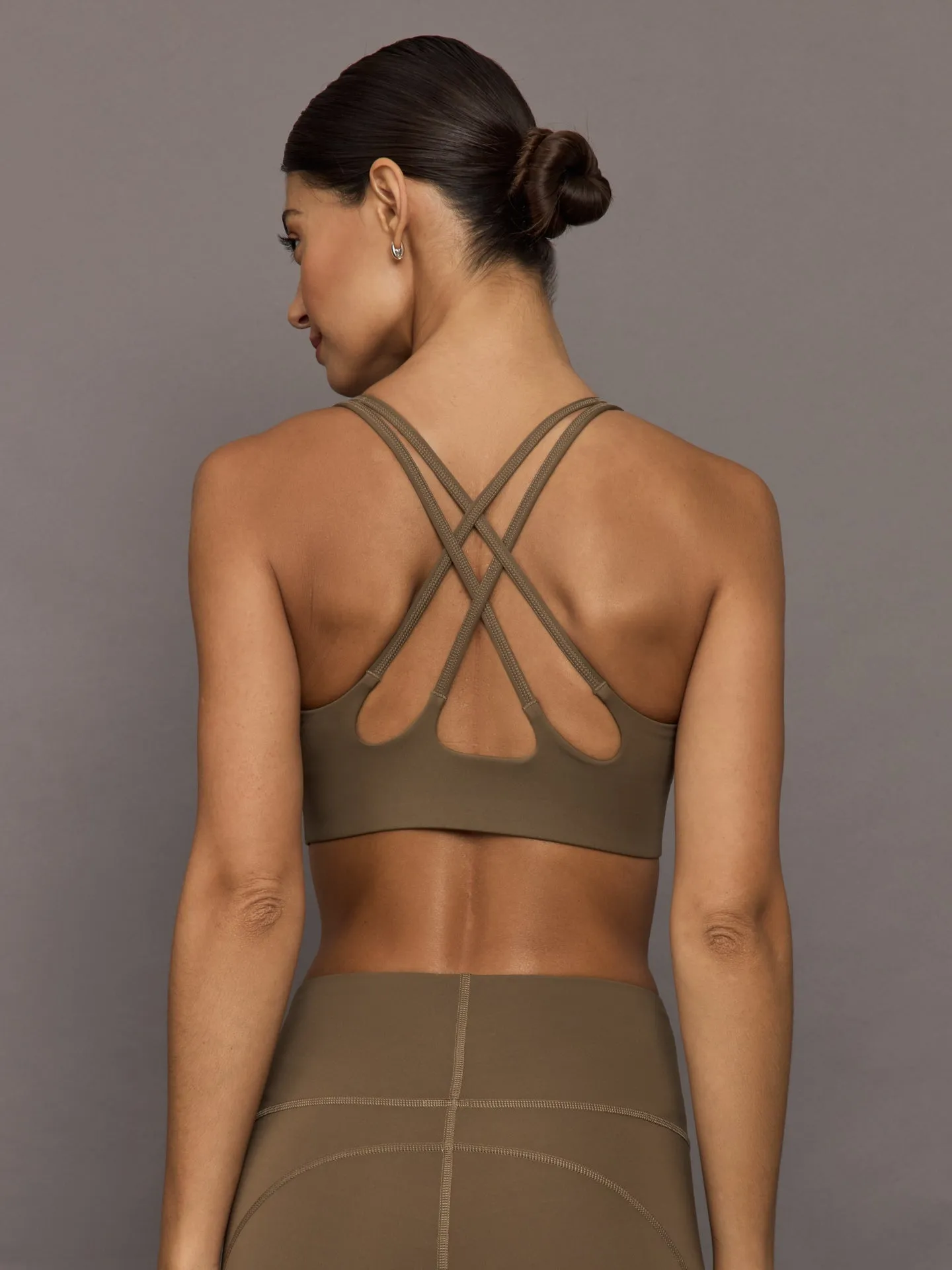 aSMC TrueStrength Yoga Bra - Brown Moss sold by Carbon38 product image thumbnail 2