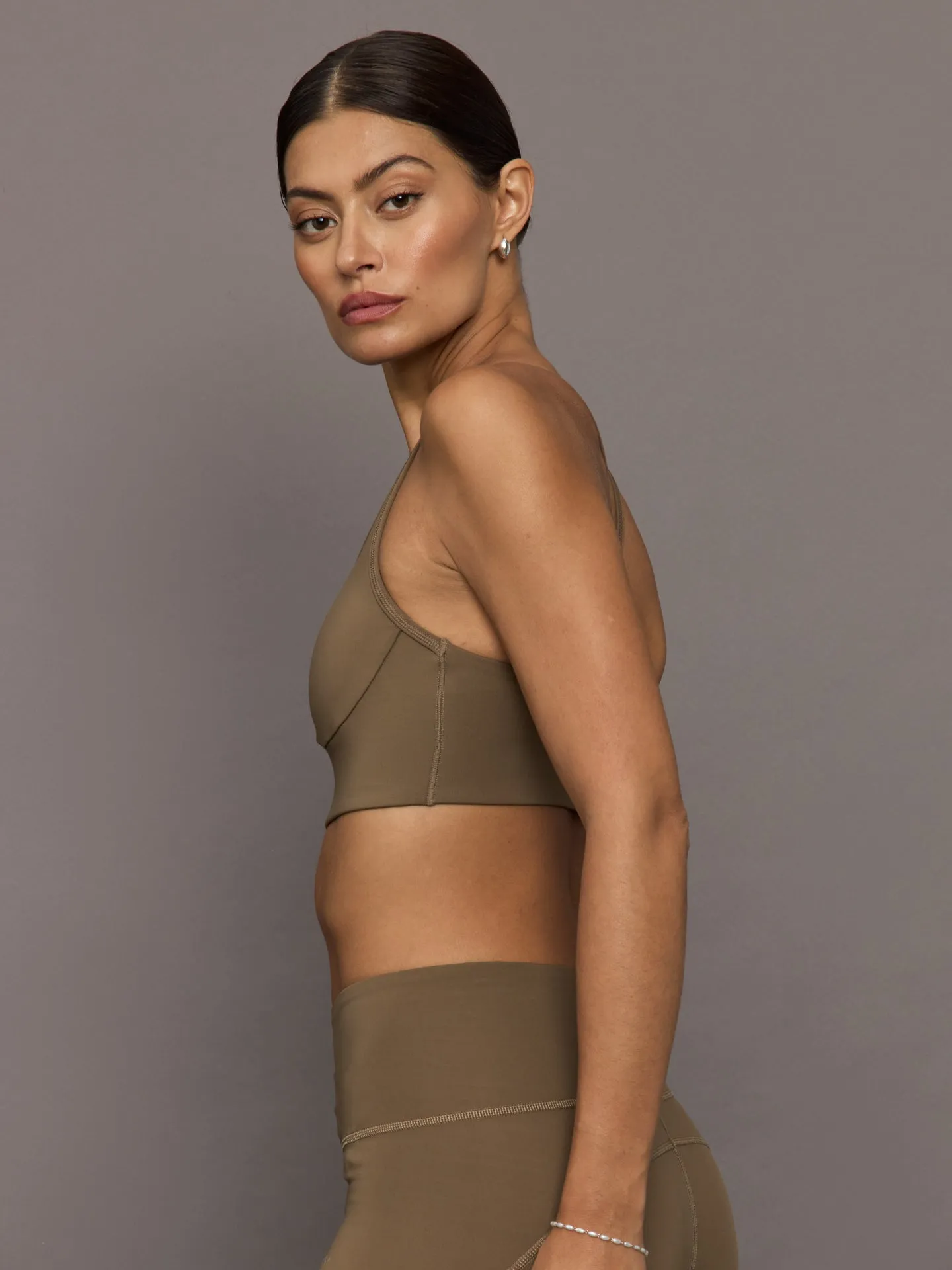 aSMC TrueStrength Yoga Bra - Brown Moss sold by Carbon38 product image thumbnail 4