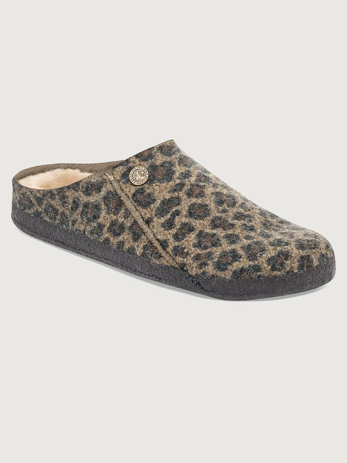 Zermatt Shearling - Leo Toffee Melange Wool/ Sandcastle Shearling sold by Carbon38