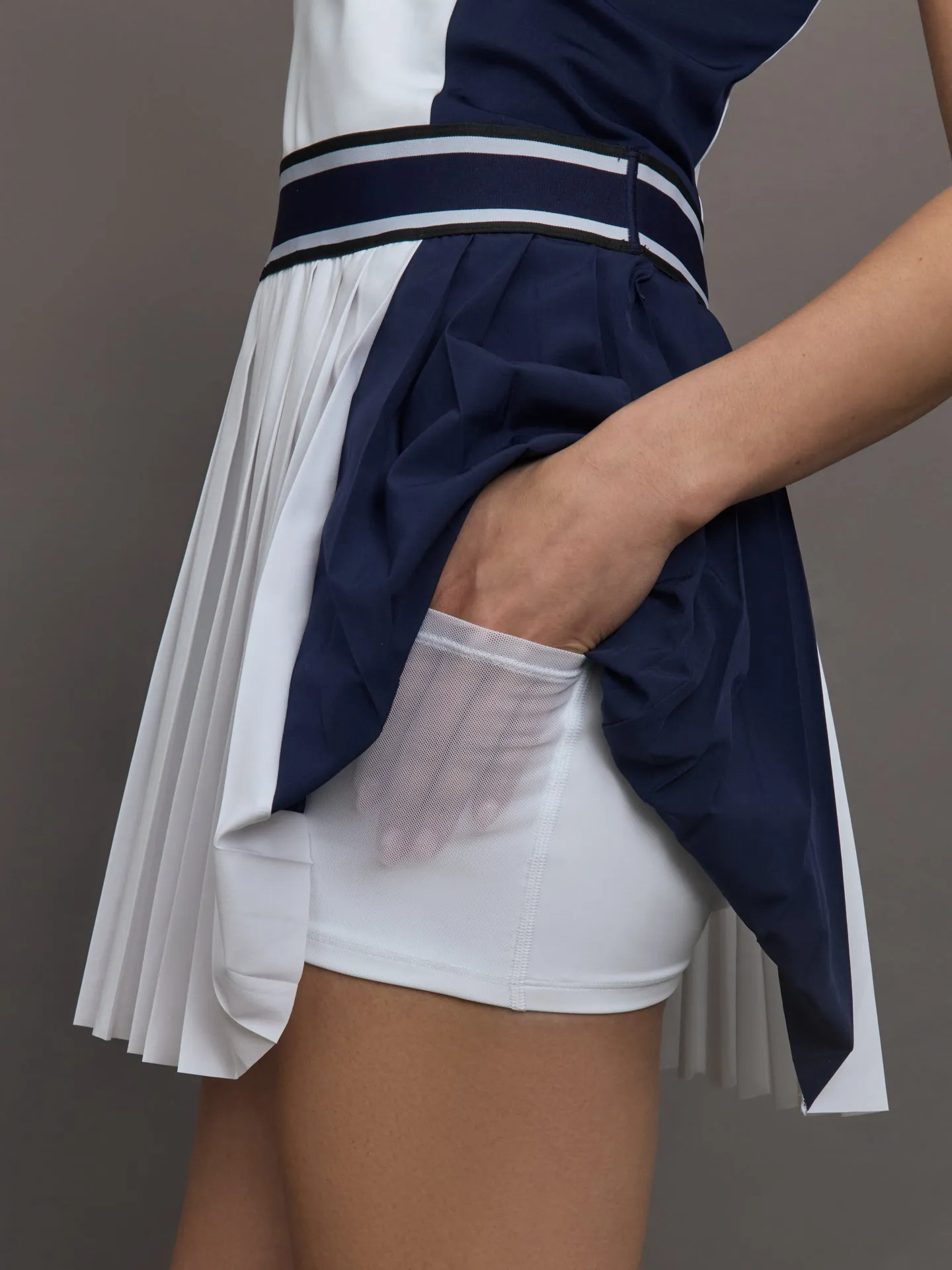 Color Block Leo Dress - Maltese Blue/Arctic sold by Carbon38 product image thumbnail 2