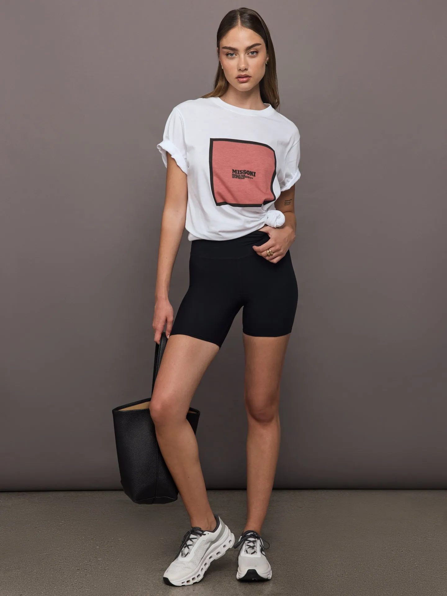 Missoni Short Sleeve t-shirt - Brilliant White/Pink sold by Carbon38 product image thumbnail 2