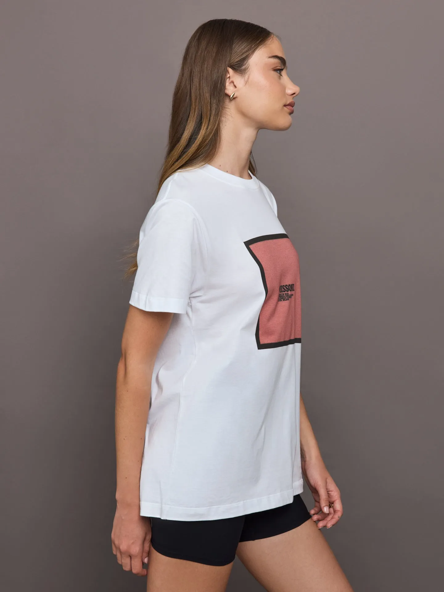 Missoni Short Sleeve t-shirt - Brilliant White/Pink sold by Carbon38 product image thumbnail 4