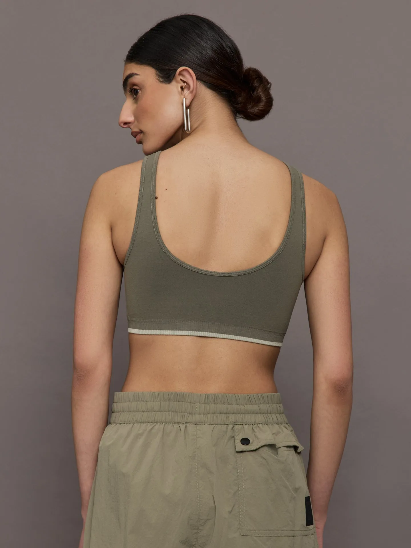 Restore Seamless Scoop Bra - Khaki Brown sold by Carbon38 product image thumbnail 4