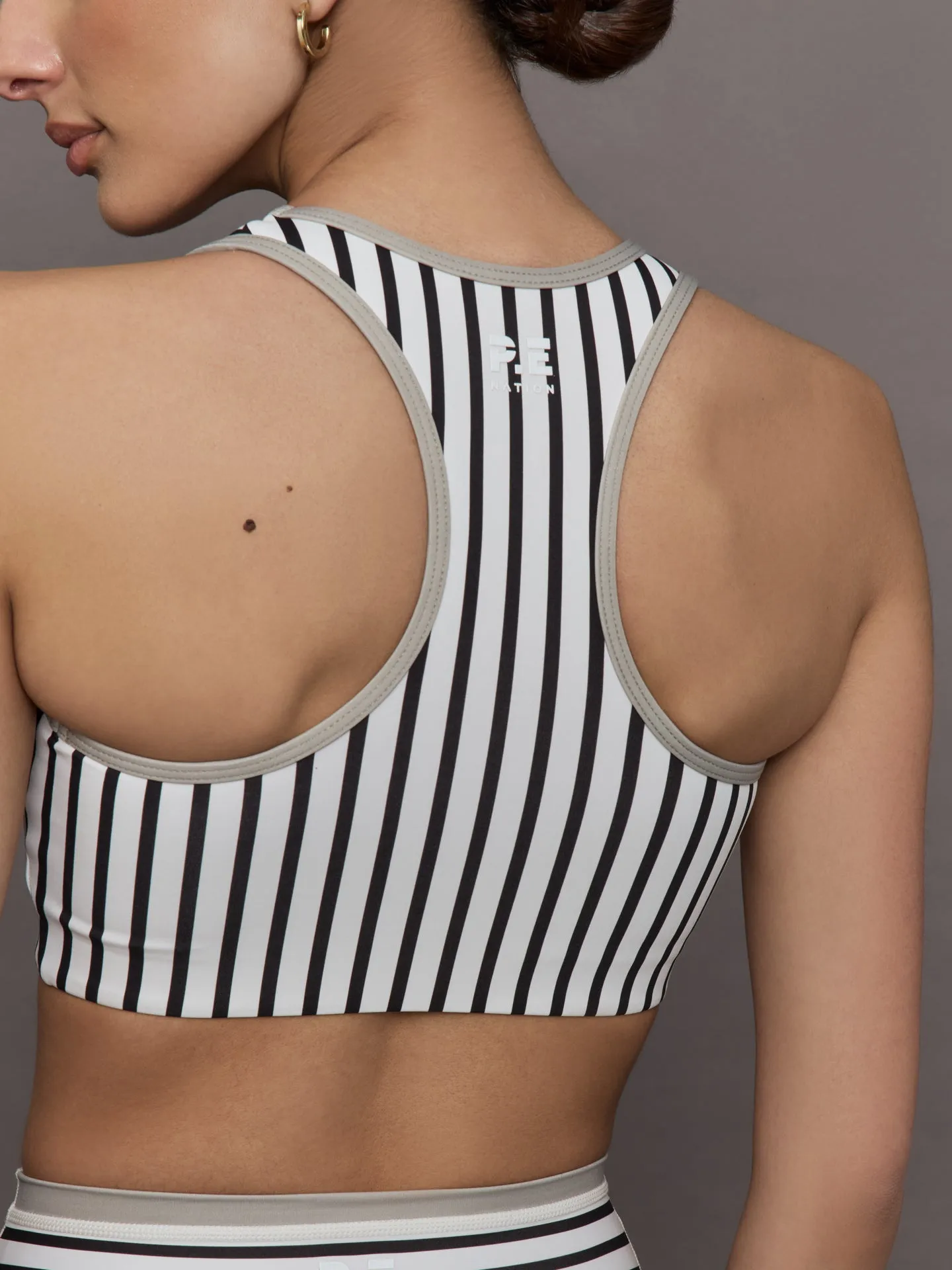 Stellar Sports Bra - Whisper White Stripe sold by Carbon38 product image thumbnail 5