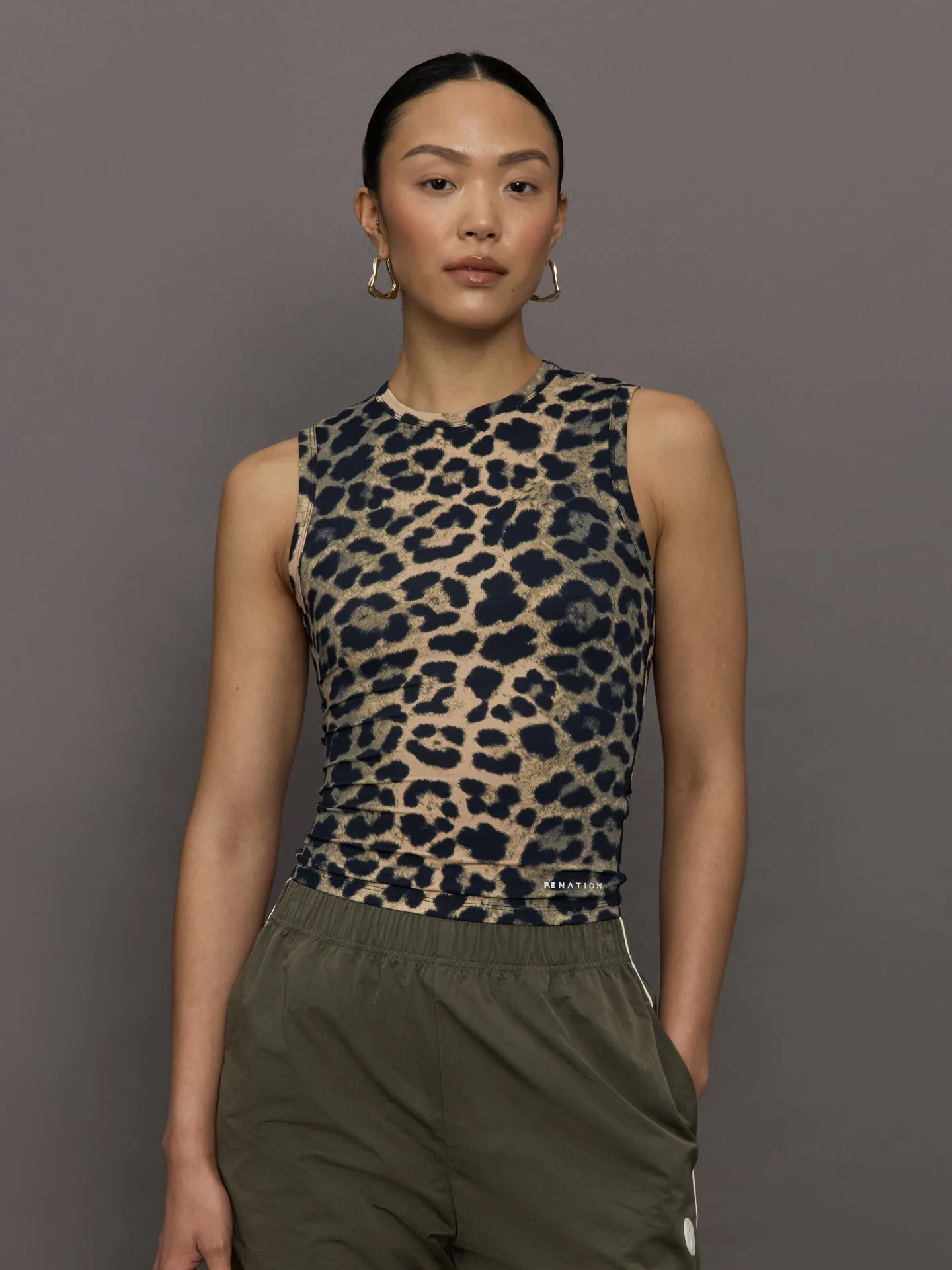 Foundation Muscle Tank - Leopard sold by Carbon38