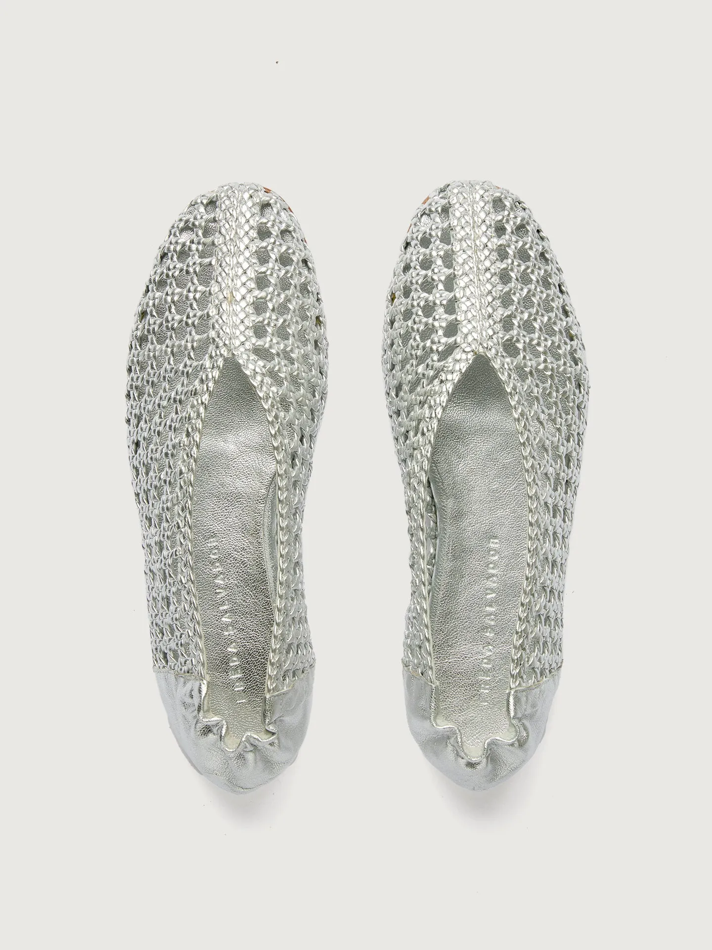 Riley - Silver Woven Calf sold by Carbon38 product image thumbnail 2