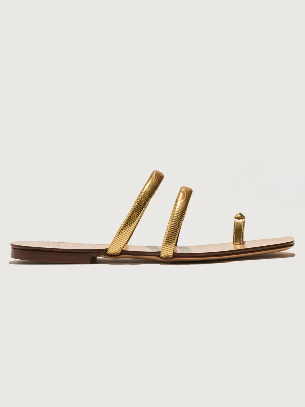 Monica Capri Sandal - Gold sold by Carbon38