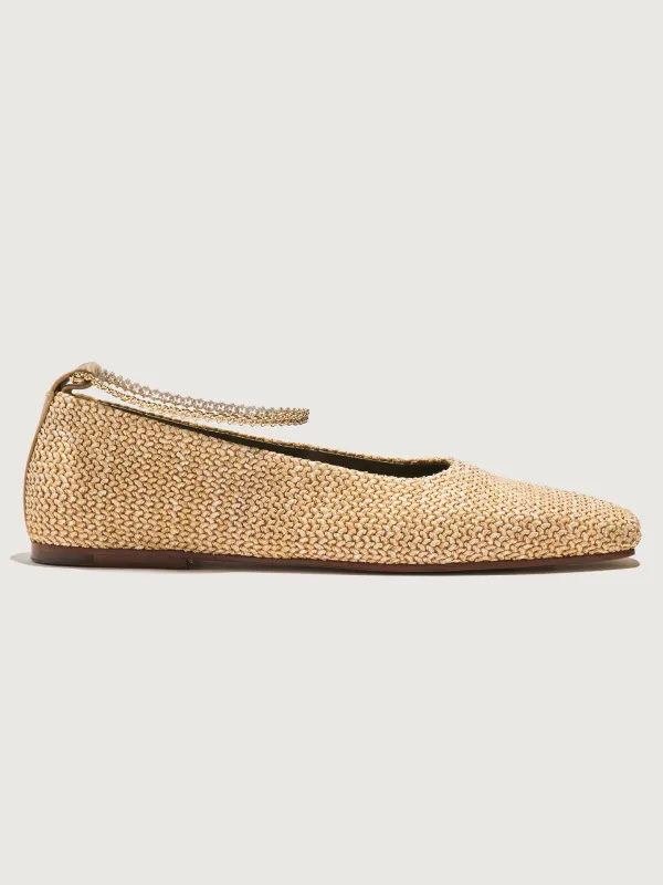 Augusta Ballet Flat - Light/ Pastel Brown sold by Carbon38