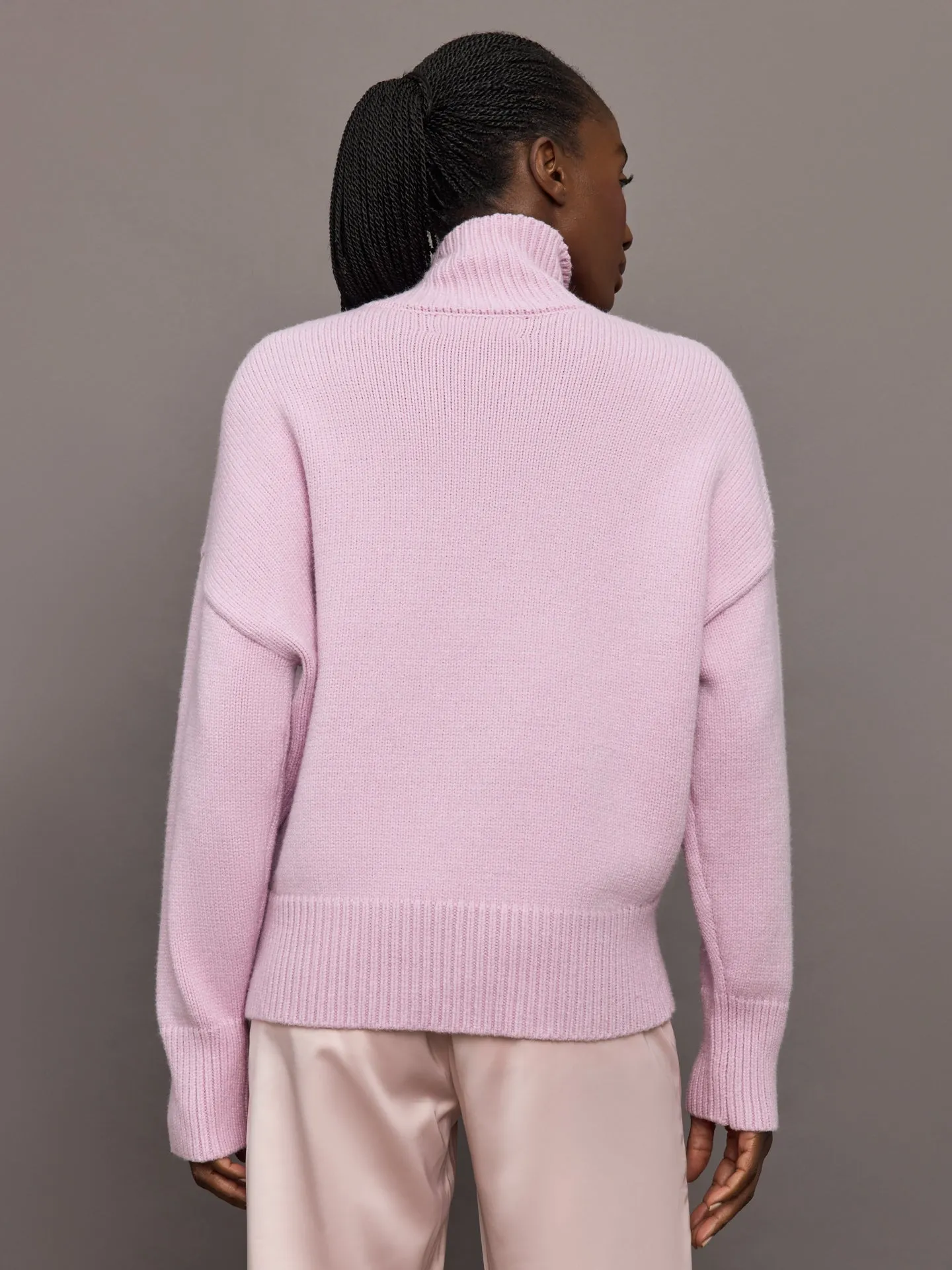 Elsa Turtleneck Sweater - Ballet Pink sold by Carbon38 product image thumbnail 5