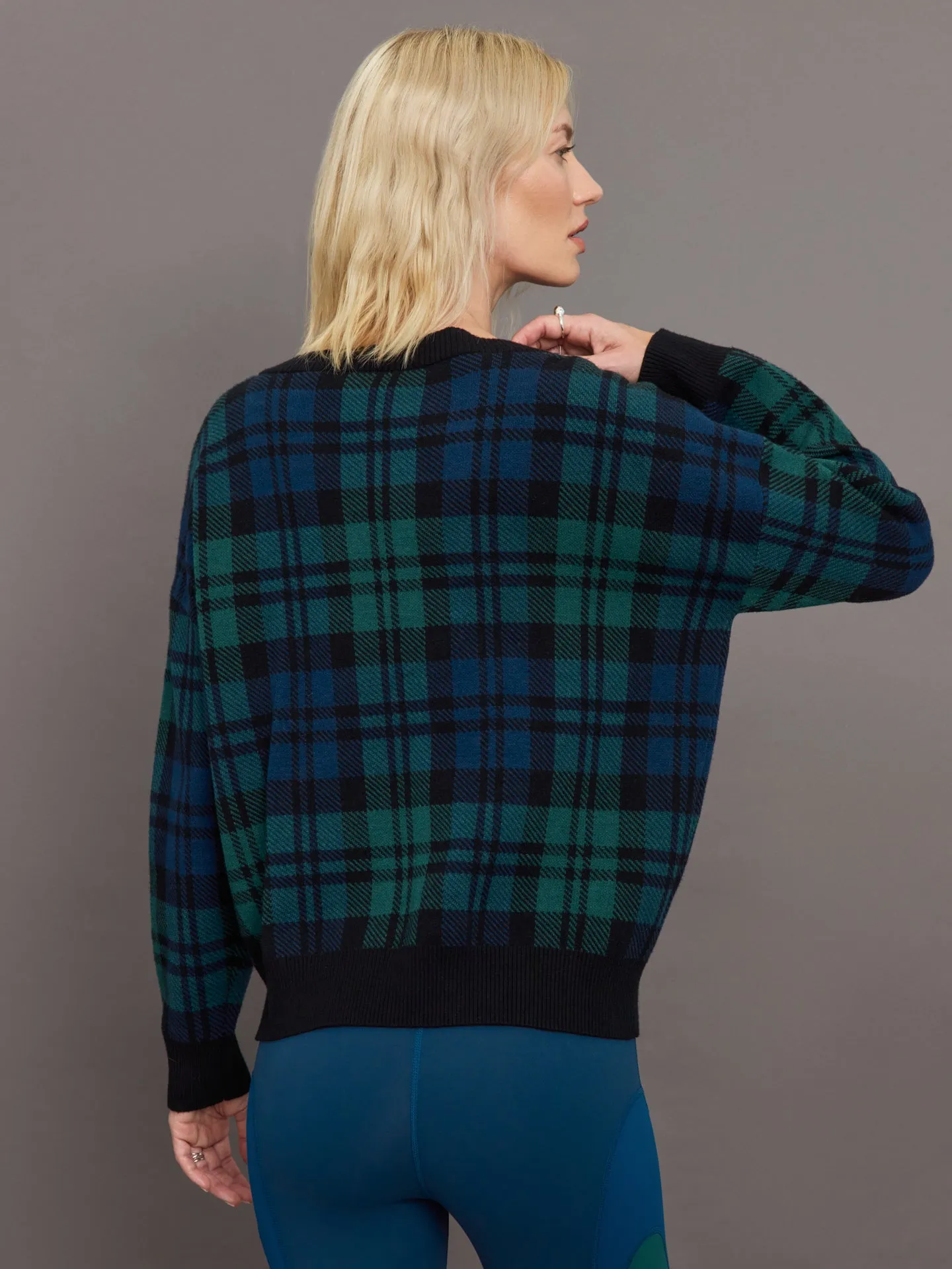 Joey Sweater - Wintergreen Plaid sold by Carbon38 product image thumbnail 4