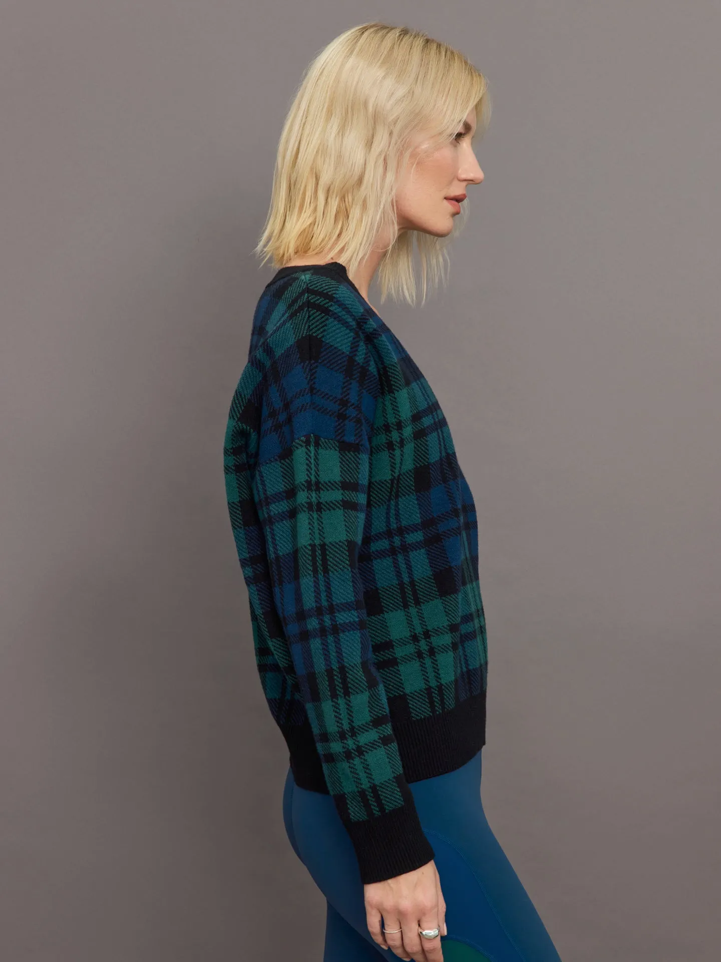 Joey Sweater - Wintergreen Plaid sold by Carbon38 product image thumbnail 5