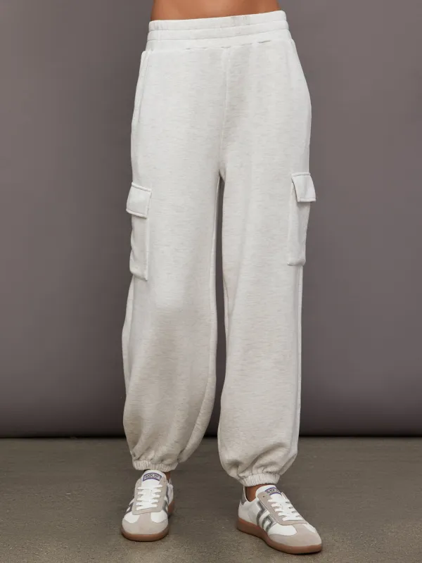 The Cargo Pant 27.5" - Ivory Marl sold by Carbon38