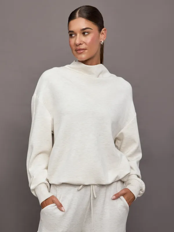 Betsey Sweat - Ivory Marl made by Carbon38