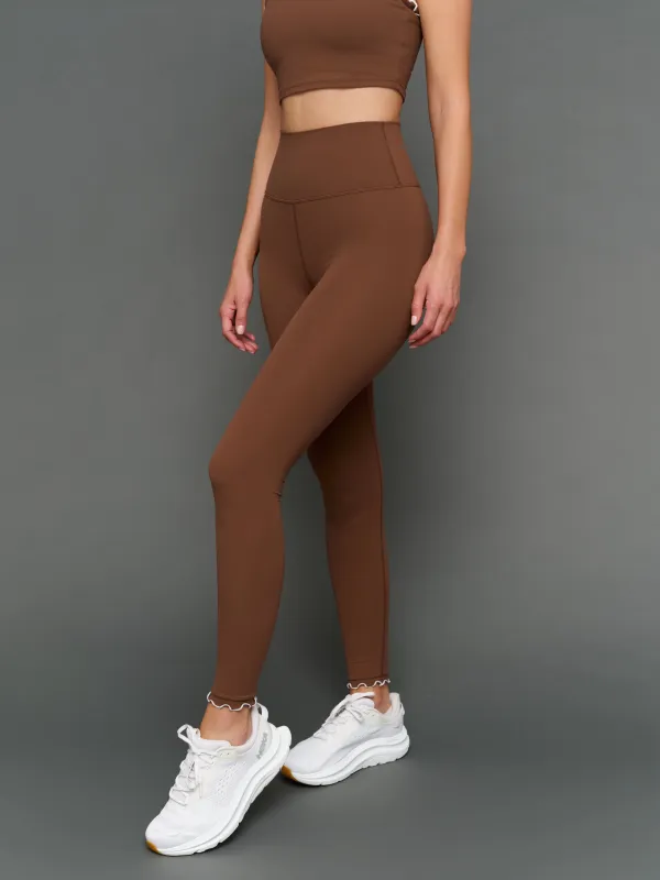 Contrast Scallop Edge Legging in Melt - Carafe/White made by Carbon38