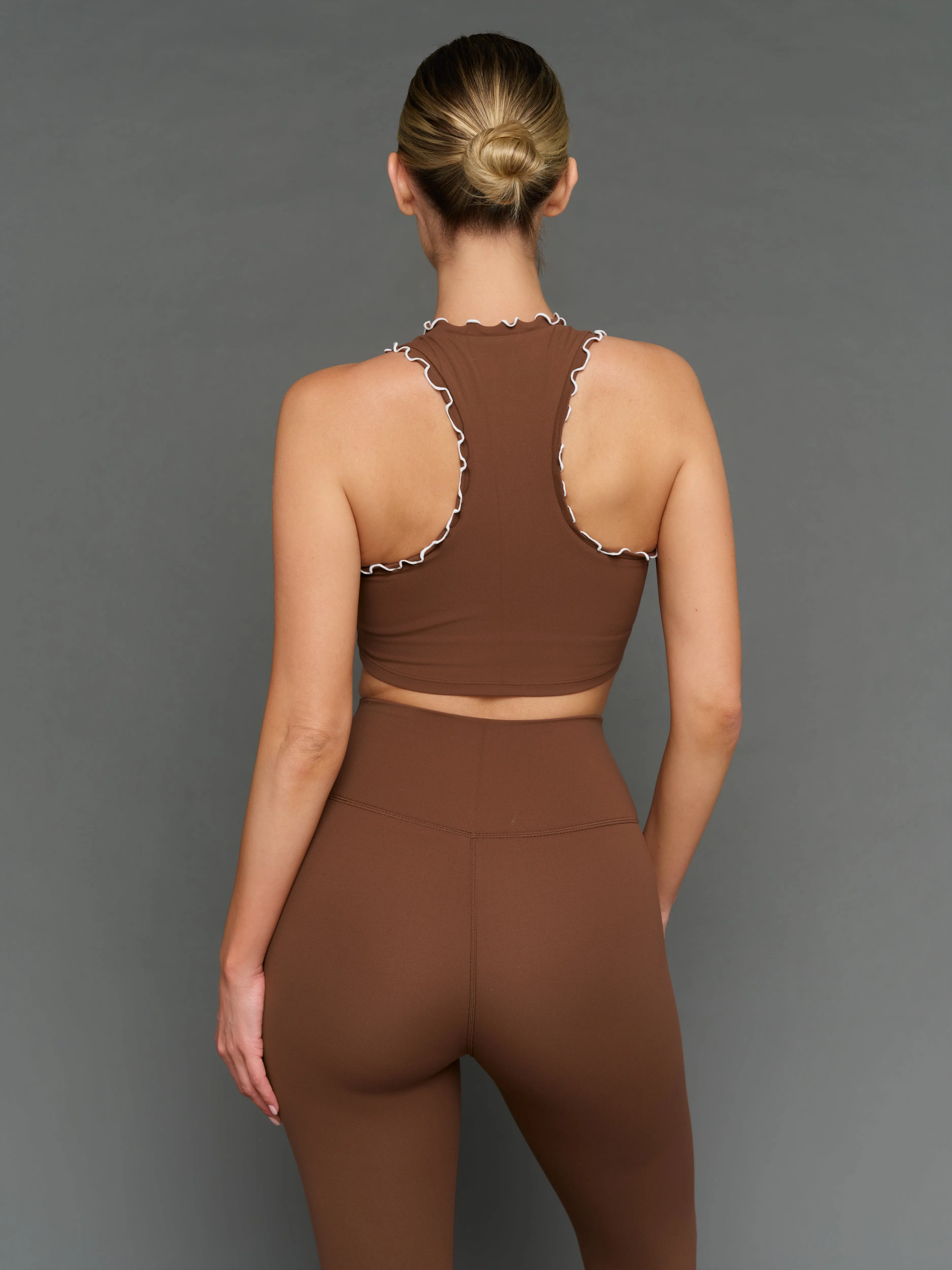 Contrast Scallop Edge Bra in Melt - Carafe/White sold by Carbon38 product image thumbnail 4