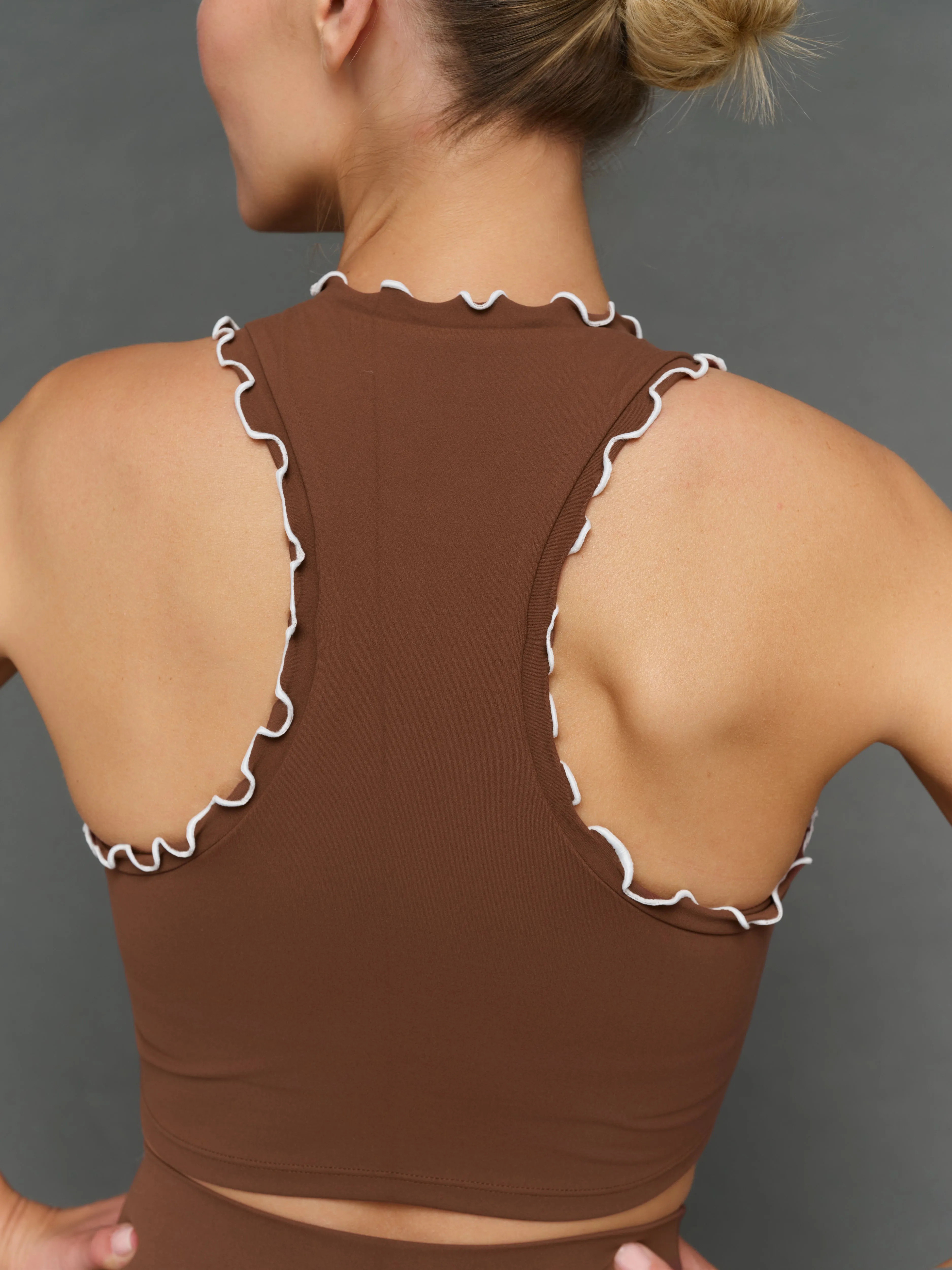 Contrast Scallop Edge Bra in Melt - Carafe/White sold by Carbon38 product image thumbnail 5