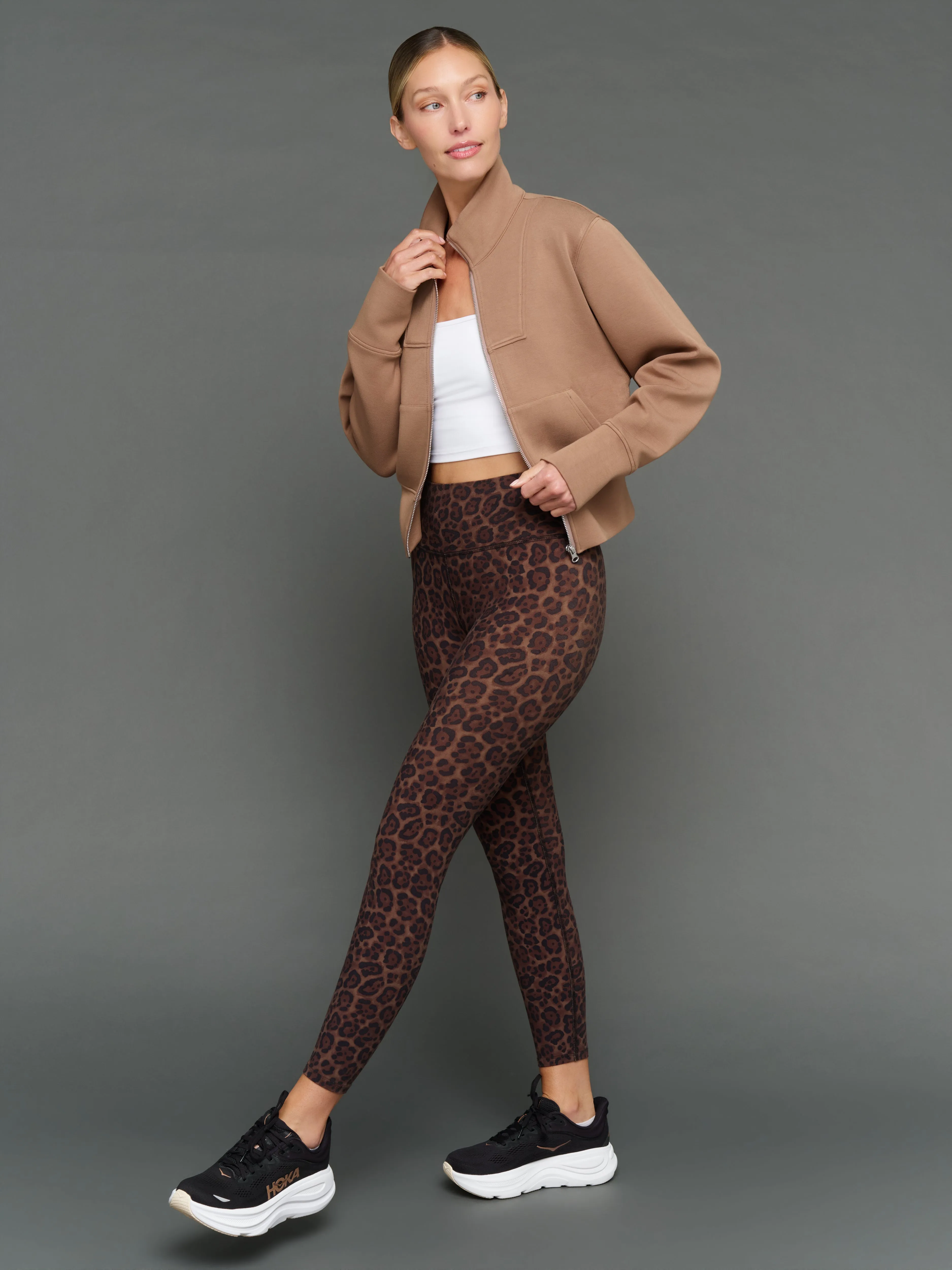 Full Zip Jacket in Interlock - Caribou sold by Carbon38 product image thumbnail 2