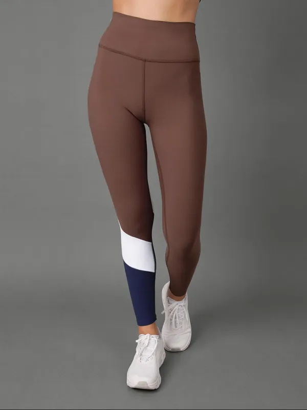 Colorblock Legging in Melt - Carafe/Navy Blazer/White made by Carbon38