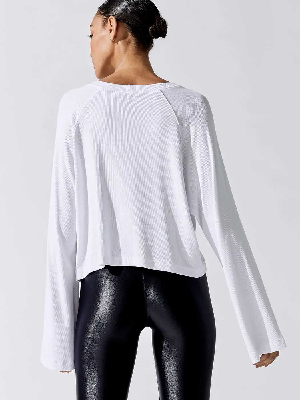 Quinn Boxy Long Sleeve - White sold by Carbon38 product image thumbnail 4