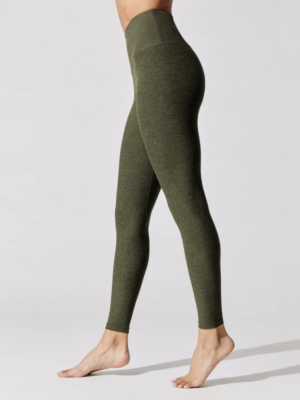 Spacedye Caught in the Midi High Waisted Legging - Eden Green sold by Carbon38