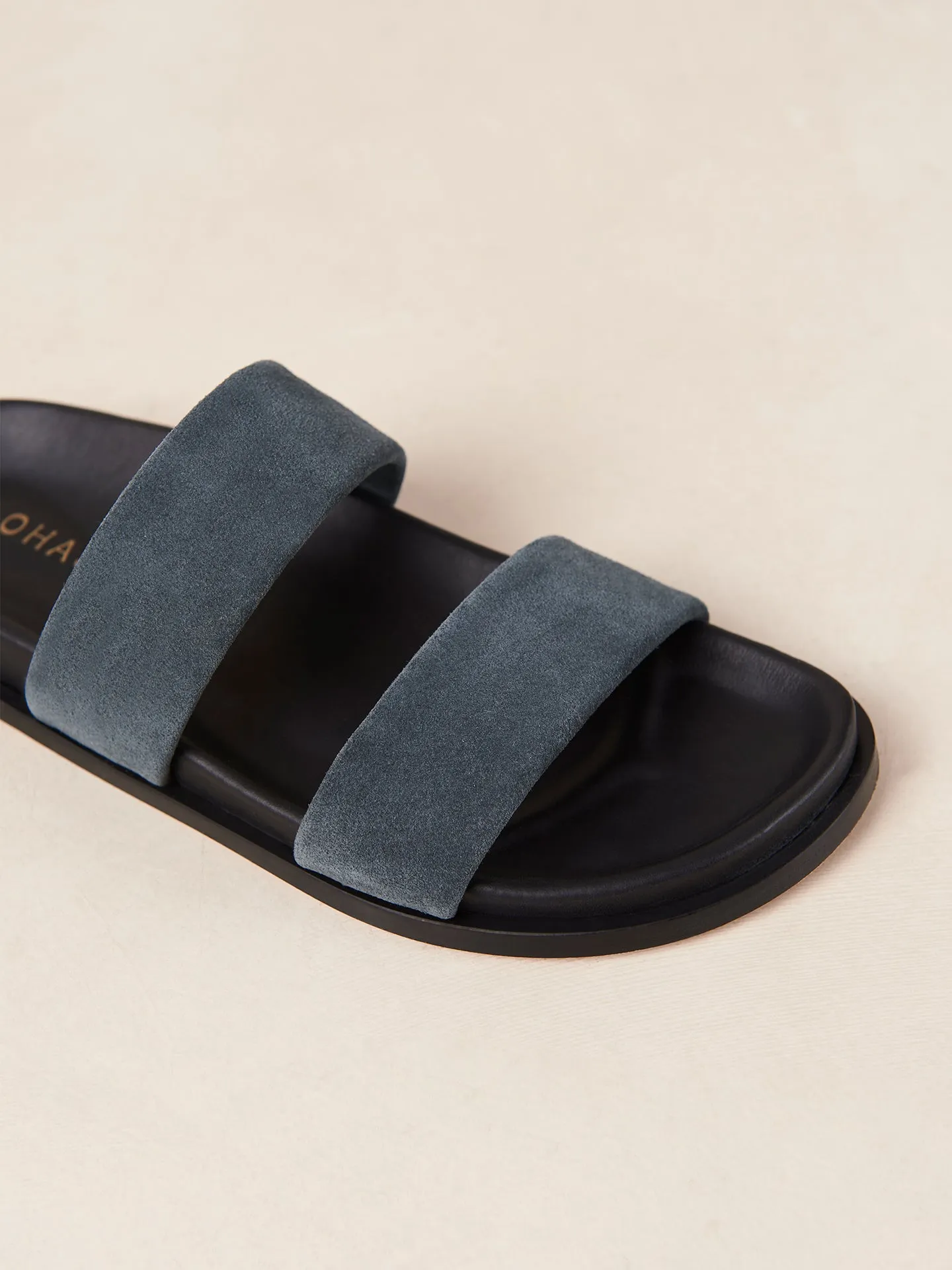 Calypso - Suede Blue Leather sold by Carbon38