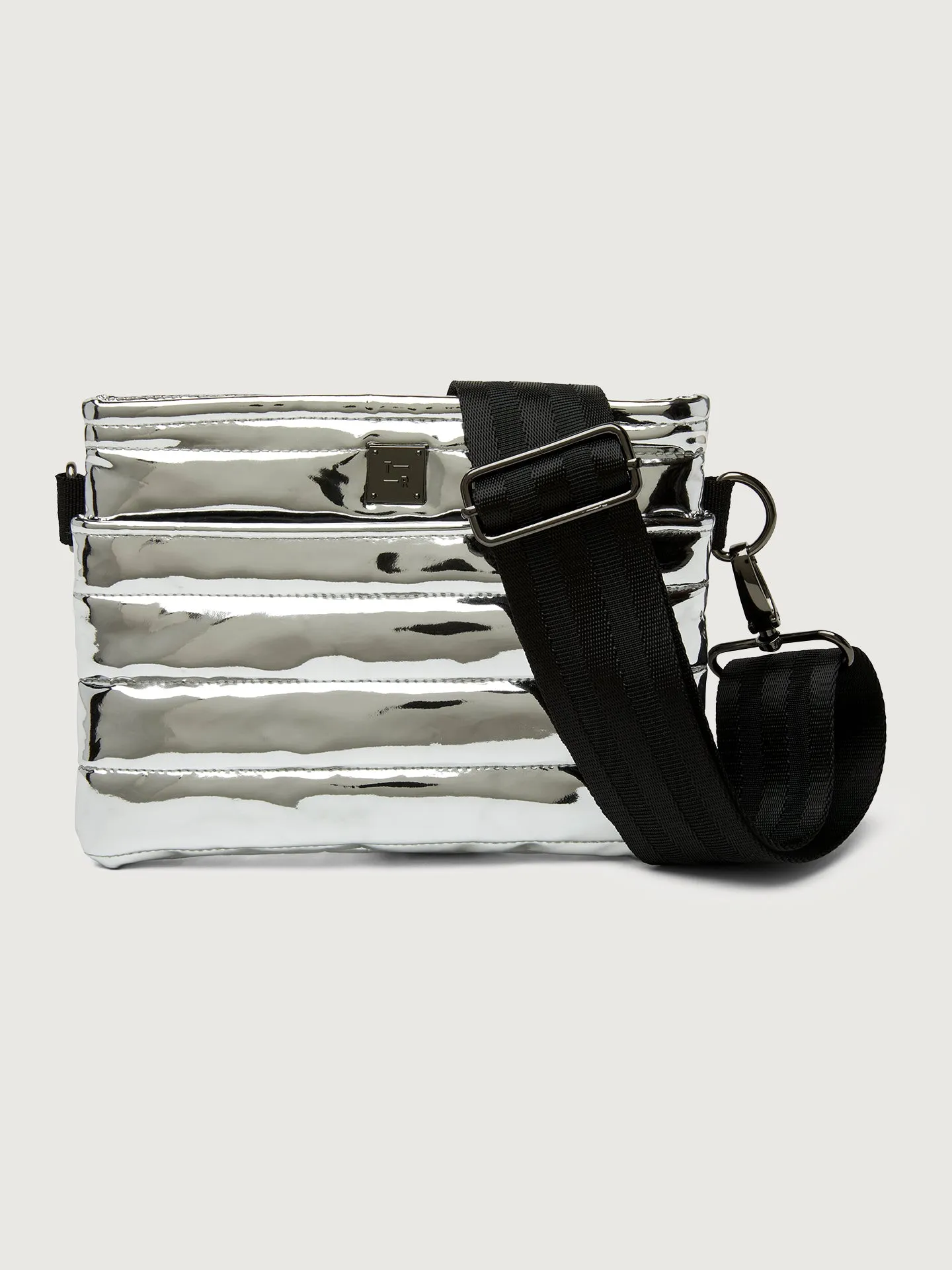 Bum Bag/ Crossbody "The Original" - Silver Mirror/ Black/ Black Web sold by Carbon38 product image thumbnail 5