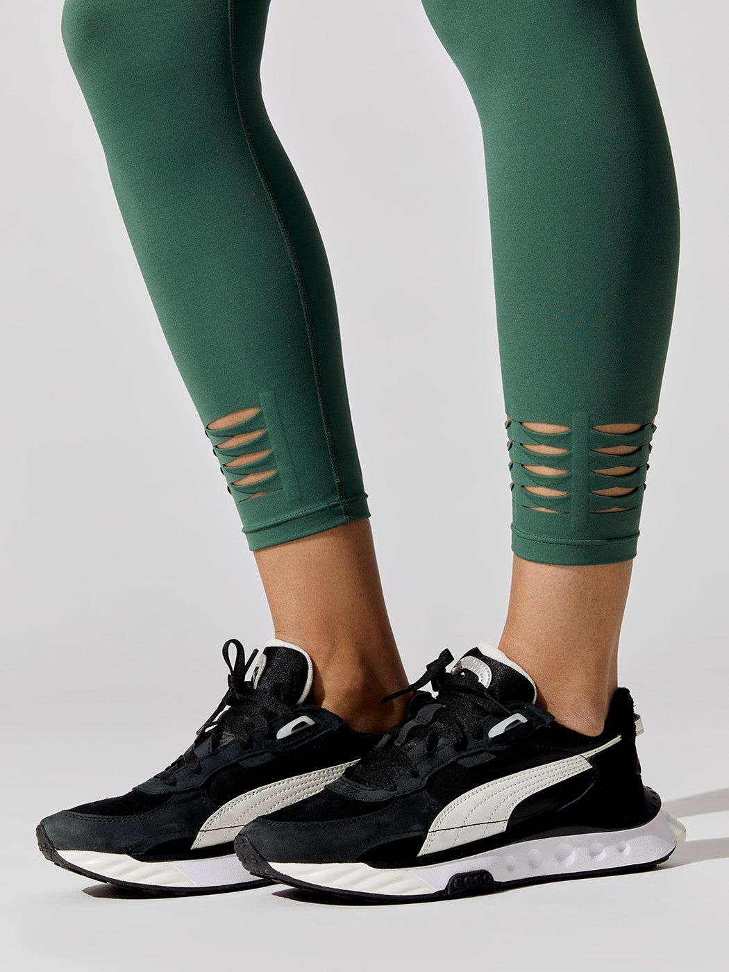 7/8 Legging With Slit And Twist Hem - Evergreen sold by Carbon38 product image thumbnail 4