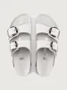 Arizona Big Buckle - White Leather sold by Carbon38