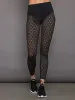 Laser Cut Legging in Diamond Compression - Black sold by Carbon38
