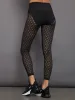 Laser Cut Legging in Diamond Compression - Black sold by Carbon38