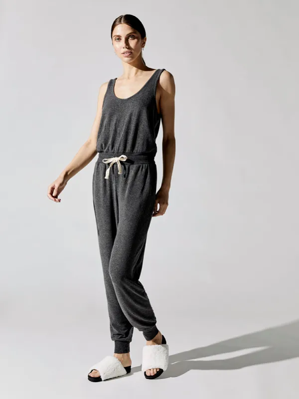 Poppy Jumpsuit - Vintage Black sold by Carbon38