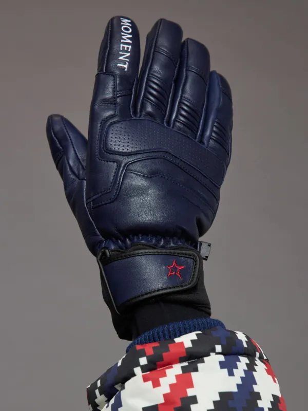 Perfect Moment Ski Glove - Navy sold by Carbon38