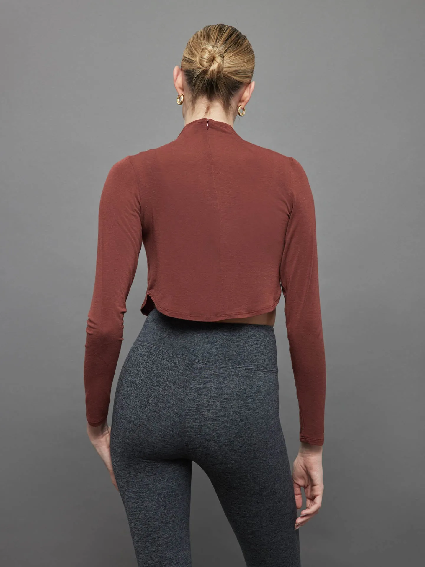 Lexi Cashmere Crop - Clay sold by Carbon38 product image thumbnail 2