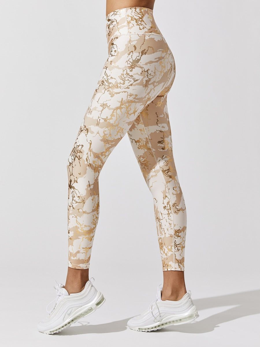 Marble Shine 7/8 Legging - Sandstone Marble Pearl sold by Carbon38