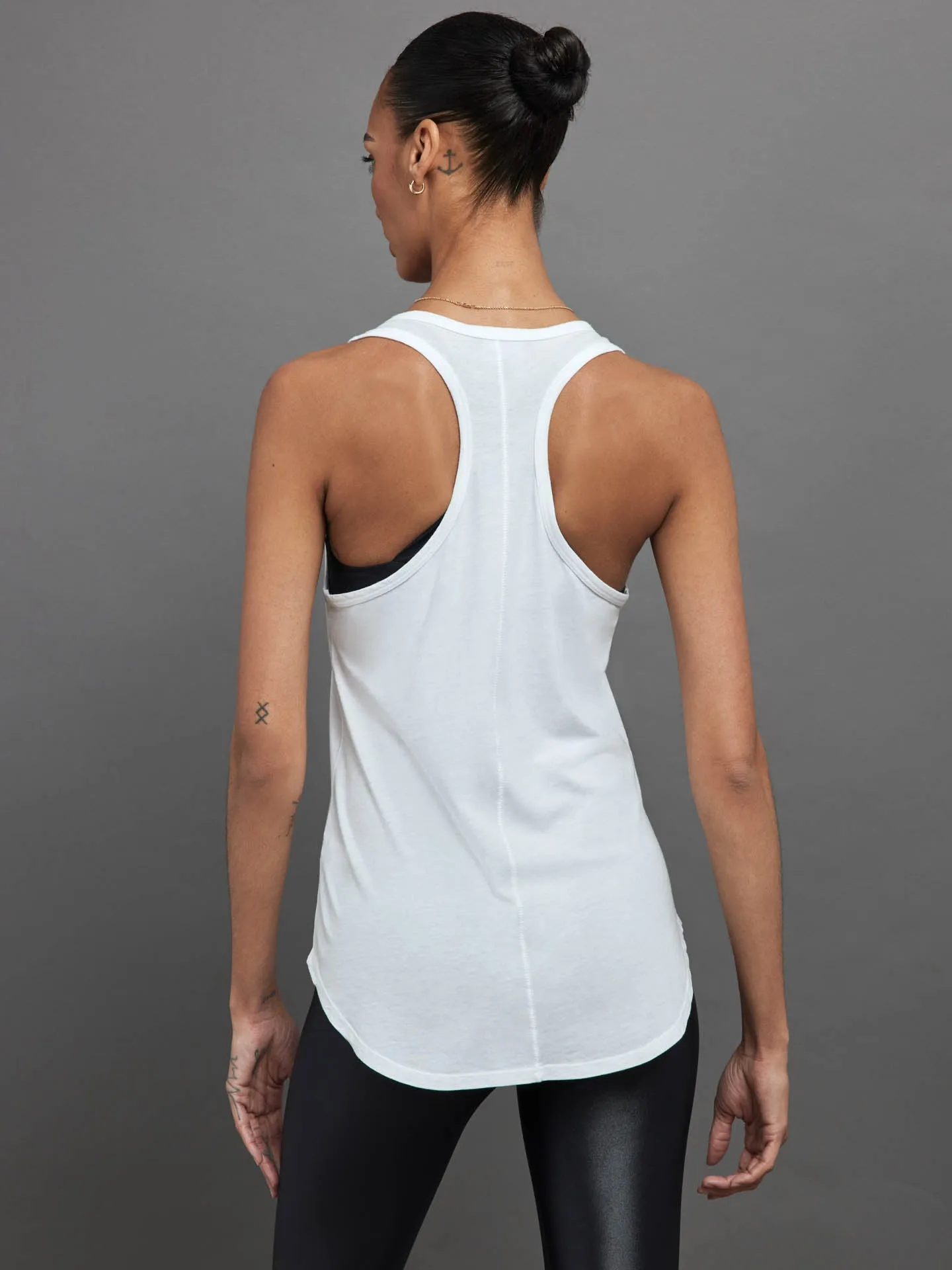 Long RacerBack Tank - White sold by Carbon38 product image thumbnail 3