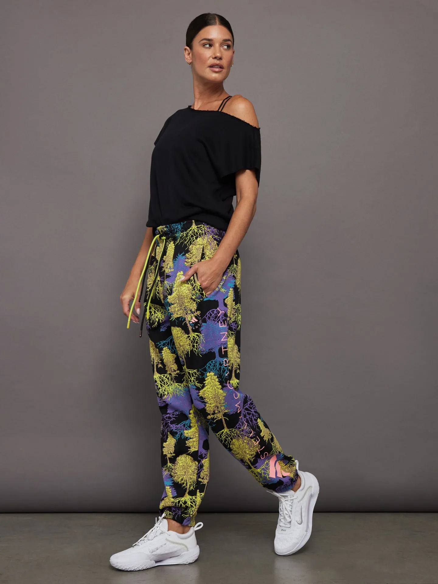 aSMC Sweatpant printed - black shock slime deep lilac blue bay-smc sold by Carbon38 product image thumbnail 5