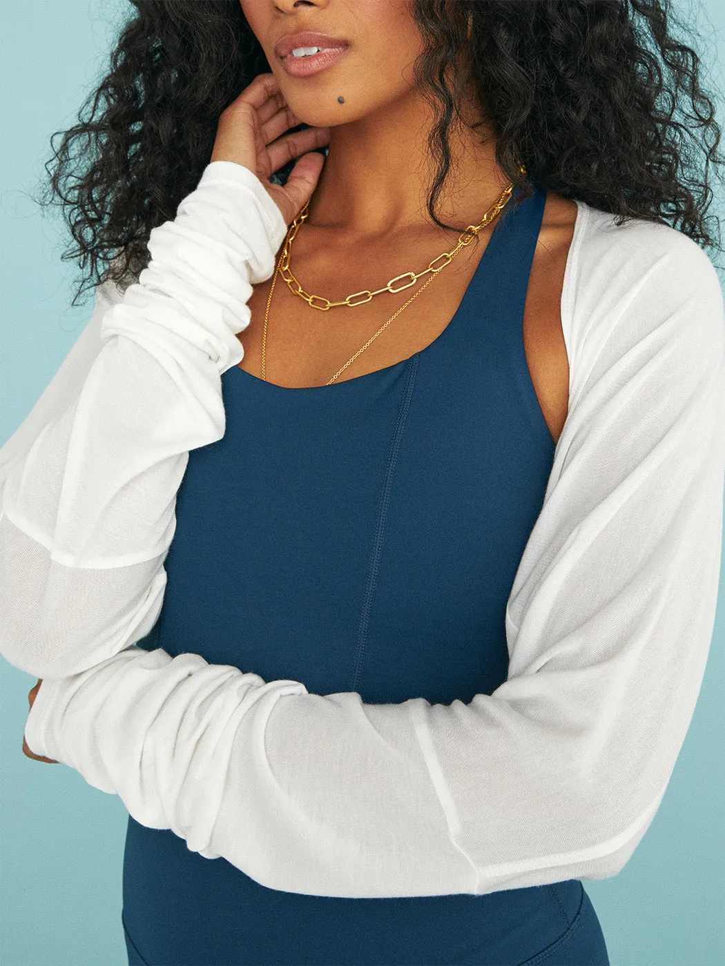 Staci Shrug - White sold by Carbon38 product image thumbnail 2